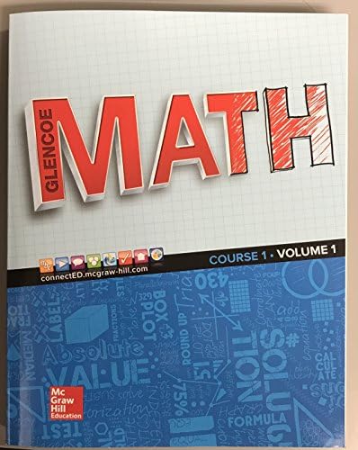 Charpy Book 1 学習教材 Glencoe Math Common Core, Course 1, Vol. 1, Teacher's Walkaround